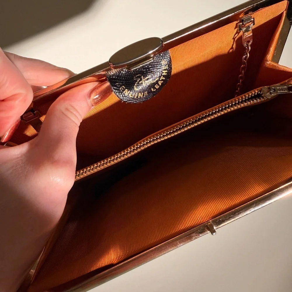 Etra Vintage 1950s Genuine Leather Clutch